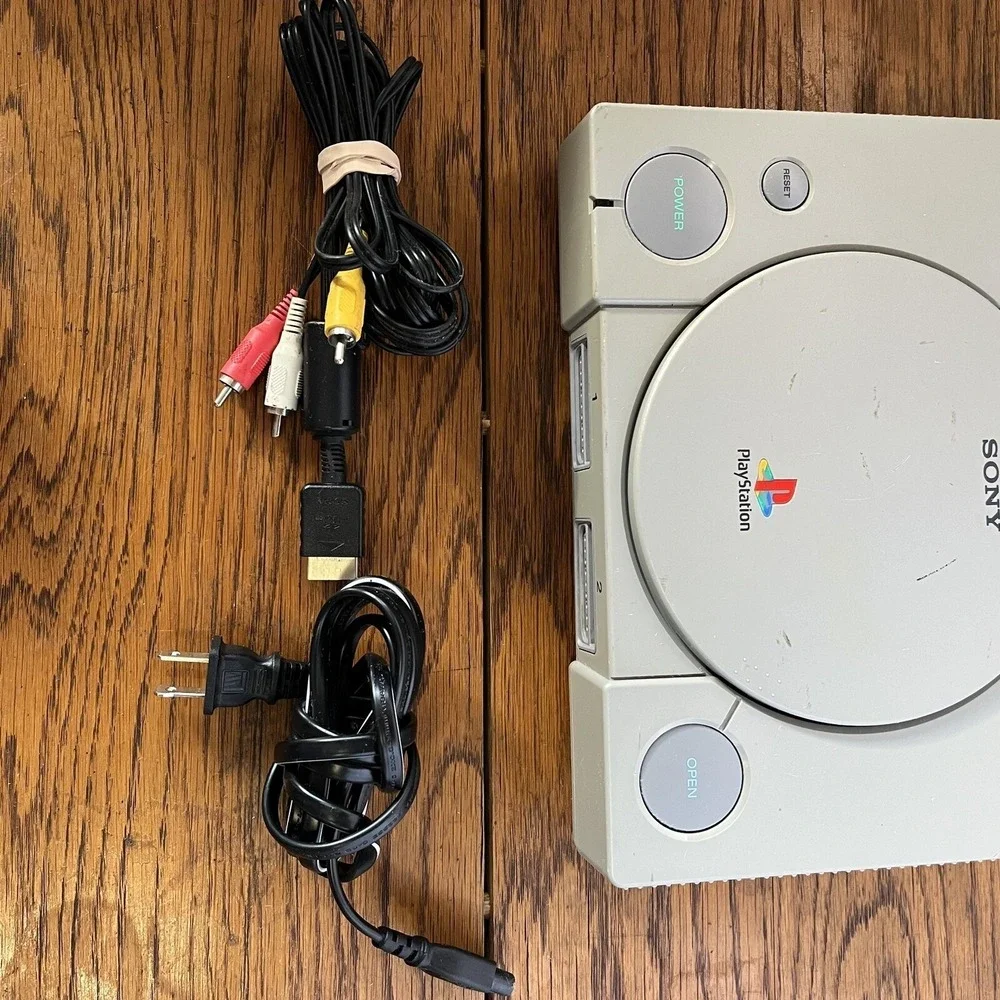 Sony PlayStation PS1 Console Gray Complete SCPH-9001 Controllers Mem Card Cables